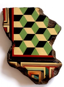 Robert Mielenhausen, Geometric Variation,12x10 inches. sold.