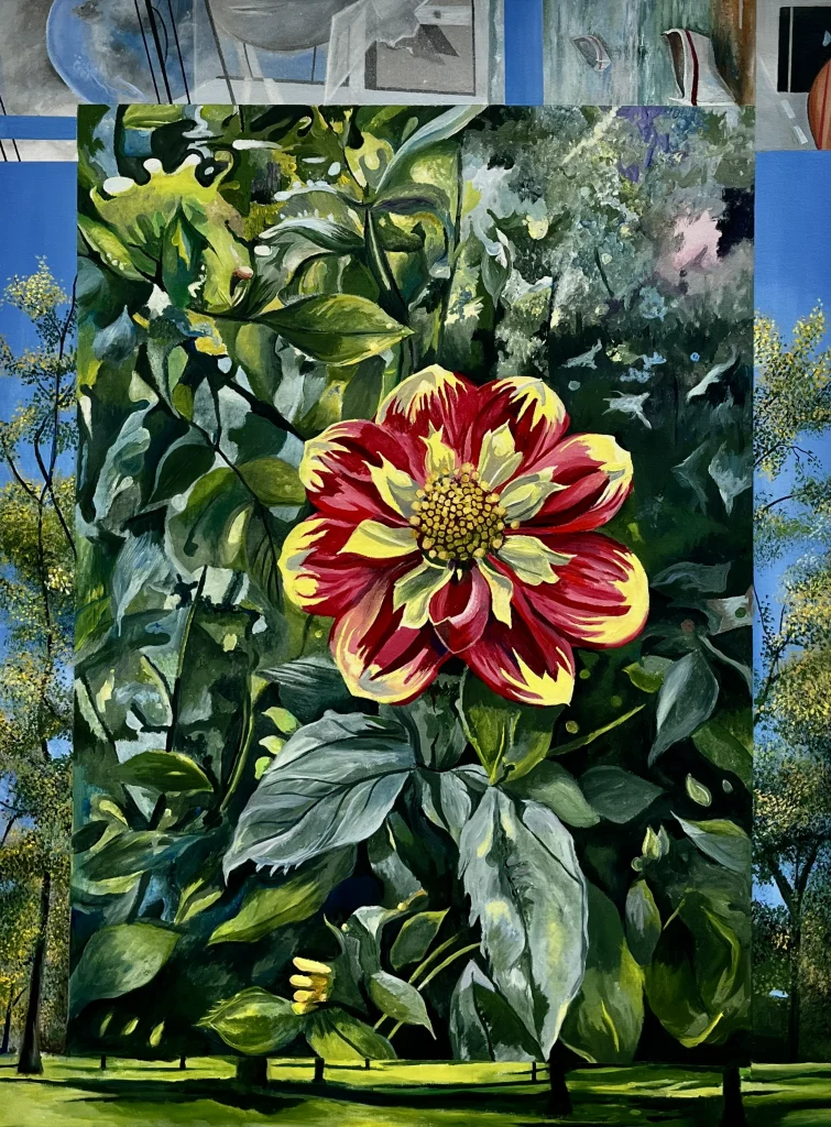 Blue Sky Day 40”x30” acrylic on canvas